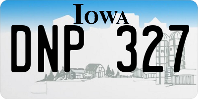 IA license plate DNP327