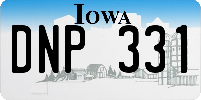 IA license plate DNP331
