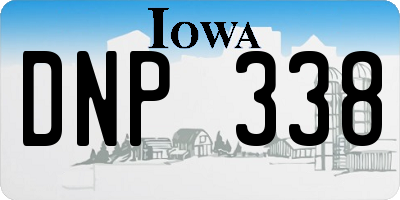IA license plate DNP338