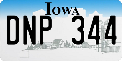 IA license plate DNP344