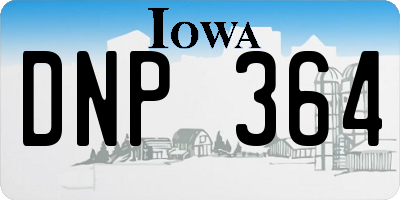 IA license plate DNP364