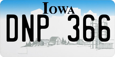 IA license plate DNP366
