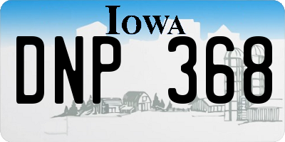 IA license plate DNP368