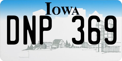 IA license plate DNP369