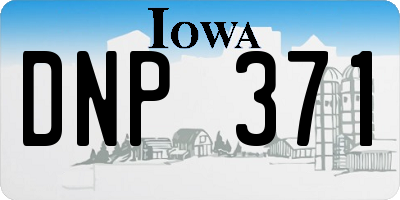 IA license plate DNP371