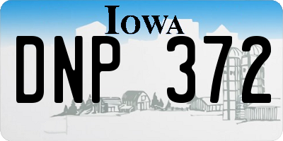 IA license plate DNP372