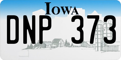 IA license plate DNP373