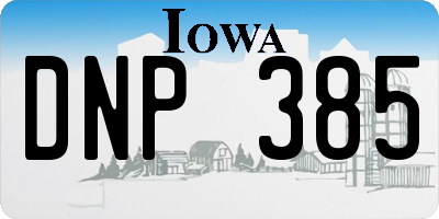 IA license plate DNP385