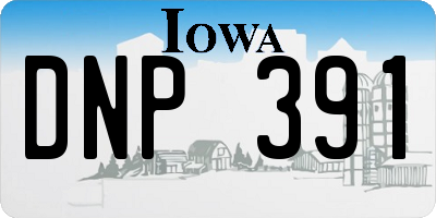 IA license plate DNP391