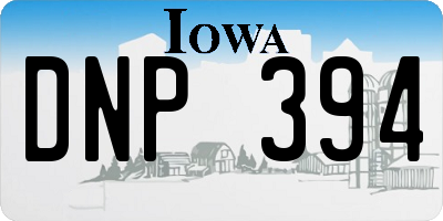 IA license plate DNP394