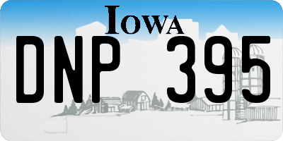 IA license plate DNP395
