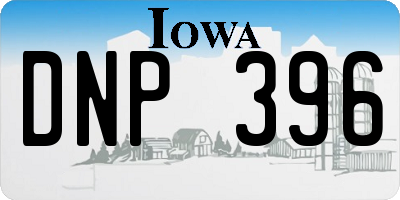 IA license plate DNP396