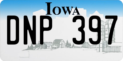 IA license plate DNP397