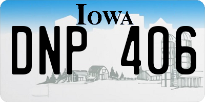 IA license plate DNP406