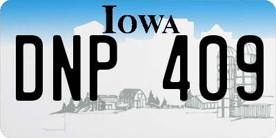 IA license plate DNP409
