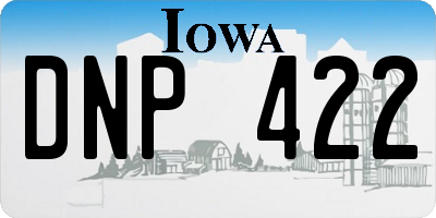 IA license plate DNP422