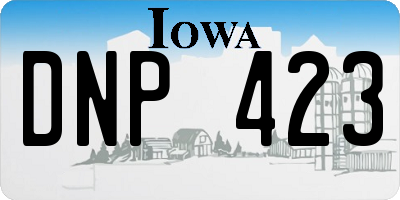 IA license plate DNP423