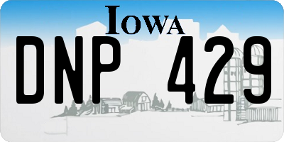 IA license plate DNP429