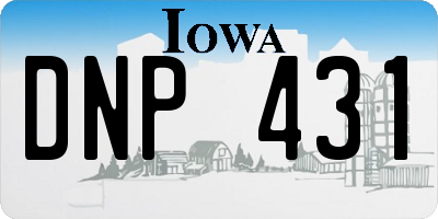 IA license plate DNP431
