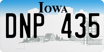 IA license plate DNP435