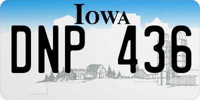 IA license plate DNP436