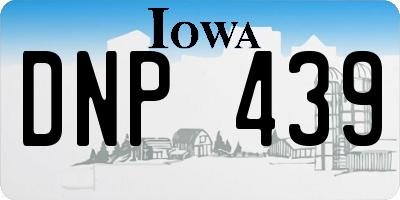 IA license plate DNP439