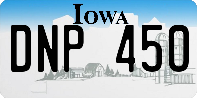 IA license plate DNP450