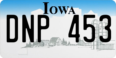 IA license plate DNP453