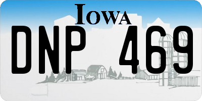 IA license plate DNP469