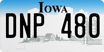 IA license plate DNP480