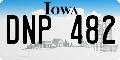 IA license plate DNP482