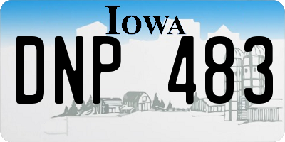 IA license plate DNP483