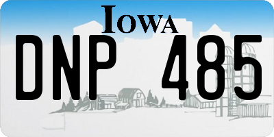 IA license plate DNP485
