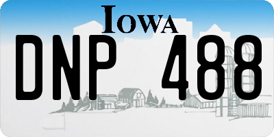 IA license plate DNP488