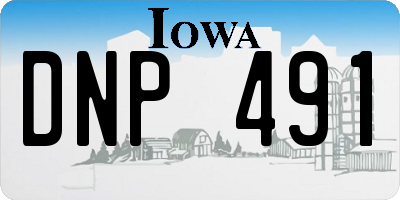 IA license plate DNP491