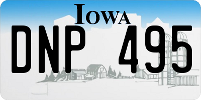 IA license plate DNP495