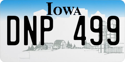 IA license plate DNP499