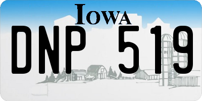 IA license plate DNP519