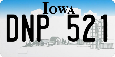 IA license plate DNP521