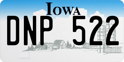 IA license plate DNP522