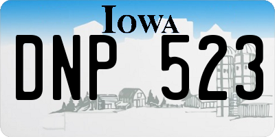 IA license plate DNP523