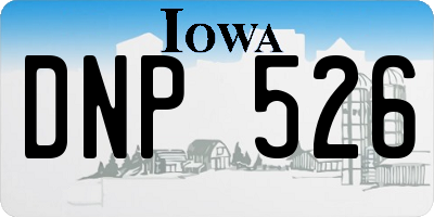 IA license plate DNP526
