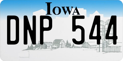 IA license plate DNP544