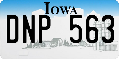 IA license plate DNP563