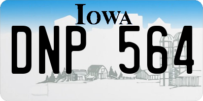 IA license plate DNP564
