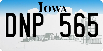 IA license plate DNP565
