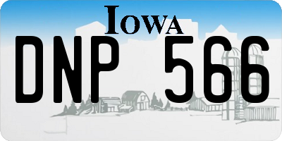 IA license plate DNP566