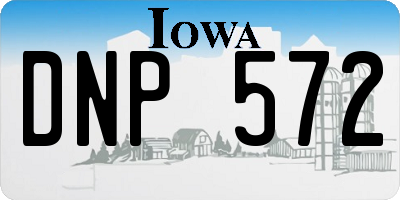 IA license plate DNP572