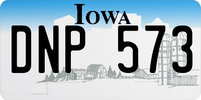 IA license plate DNP573