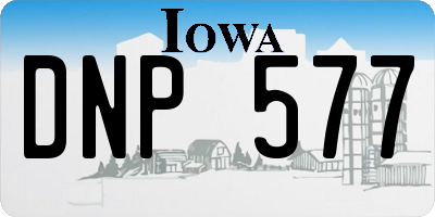 IA license plate DNP577